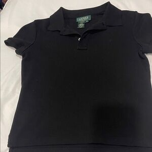 Women’s Ralph Lauren Polo Shirt in Black size P/S slim fit